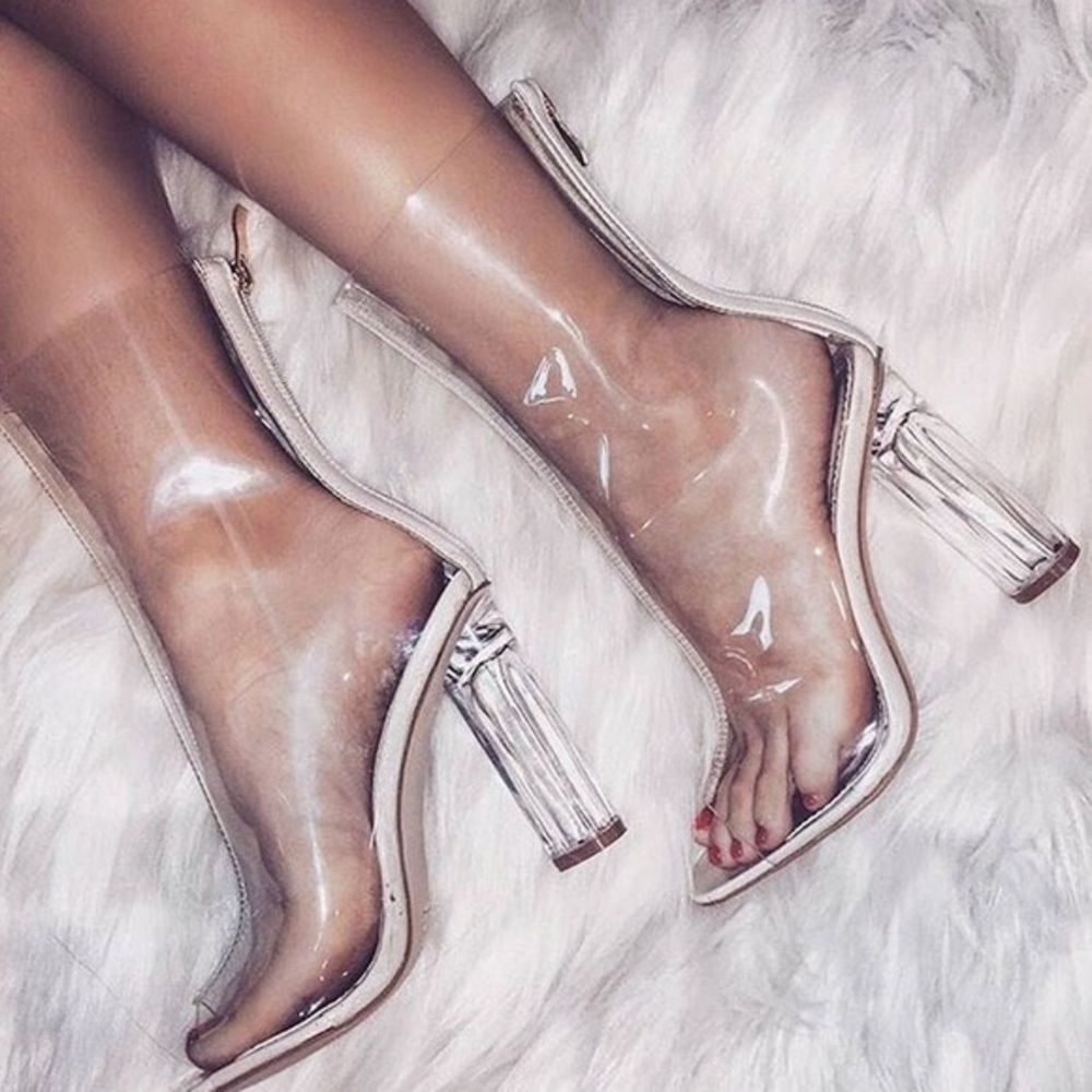 NTW TRANSPARENT ANKLE BOOTIES